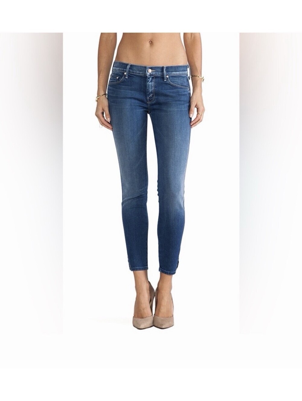 Mother The Vamp Skinny Jeans Women's Size 28 Blue